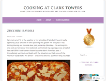 Tablet Screenshot of cookingatclarktowers.com